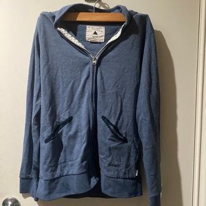 Burton zip up women’s large. Chambray color
